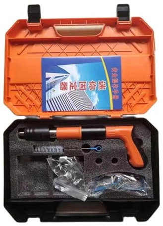 TIEOAXFT Handheld Powerful Concrete Nail Gun，Dedicated Mini Nailer，Wall Concrete Nail Gun，Flooring Roofing Framing Palm Gun(6)