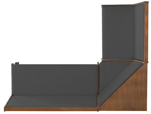 Cojín para banco de esquina a medida, 3 cm de grosor, cojín individual para banco de esquina, alféizar de ventana o balcón | para exterior e interior, antideslizante, lavable, cómodo cojín de asiento