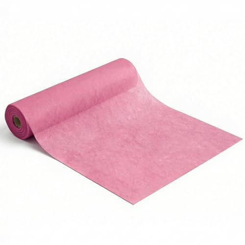 Artoid Mode Chemin de Table en Non-tissé Vieux Rose 30 cm x 25 m, Nappe Décorative de Table Intérieur Vacances Anniversaires Mariages Fête