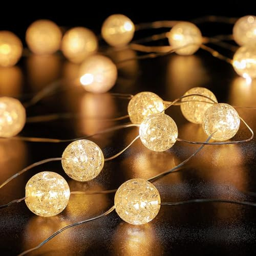 DIELIANHUA 3M 30LEDs Catena Luminosa Natale, Luci Natale Decorazioni, Ghirlanda Luminosa Natales, Luci LED Natales, Adatto per Decorazioni Interne Ed Esterne/A
