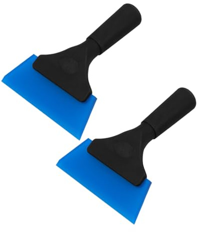 FUNOMOCYA 2 pezzi Spatole per Pellicola Protettiva Auto e Tergivetri Finestra Raschietti Flessibili in PP con Impugnatura Ergonomica per Pulizia Vetri Senza Graffi e Strumenti per Pellicole