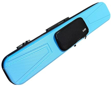 F Fityle Custodia per Stecche da Biliardo con Lucchetto a Combinazione, Custodia per Stecche da Biliardo, per Sport di, Viaggi, Allenamento, Azzurro
