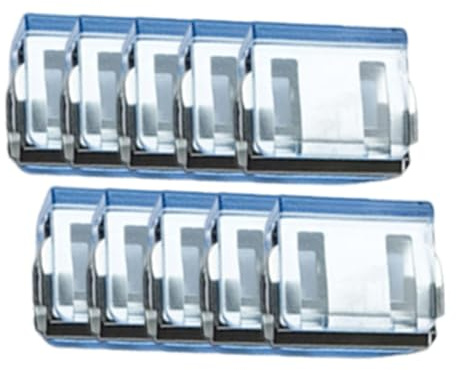 APLVFFZH 10 Stück Hosenbein Fixierclips Klemmen, Hosenbein Kürzungsclip, Hosenkürzer Klammer Unsichtbar, Hosensaum Clips Hosensaum Fixierer, Verstellbarer Manschettenclip für lange Hosen