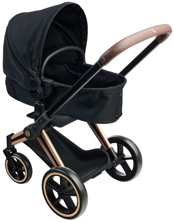 Corolle - Carrozzina Cybex Nero, Accessorio per Poupon 36 e 42 cm, da 3 anni, 9000142070