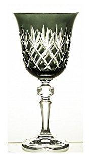 Weinglas Weinkelch Römer Glas Black Ananas 220 ml Handgeschliffen Kristallglas
