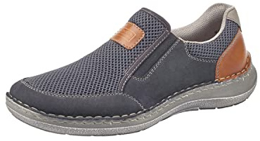 Rieker Herr 03053-14 Tofflor, Blue Pacific Atlantis Amaretto Damm, 43 EU