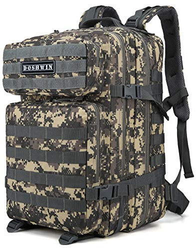 Doshwin 40L Taktischer Militär Rucksack Großer Armee Molle Assault Pack für Wandern Reisen Trekking Camping (ACU)