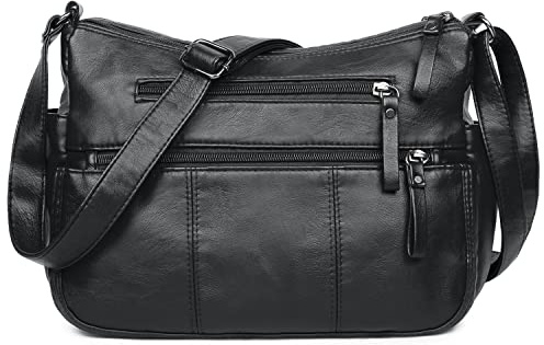 VOLGANIK ROCK Handbags for Women Shoulder bag for women Soft PU Leather Handbag Crossbody bag Multi Pockets Handbag shoulder bag Ladies handbags Travel Bag