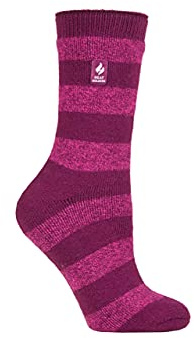 HEAT HOLDERS SOCKSHOP Damen 1.6 TOG Lite Gemustert und gestreift Thermische Socken Packung 1