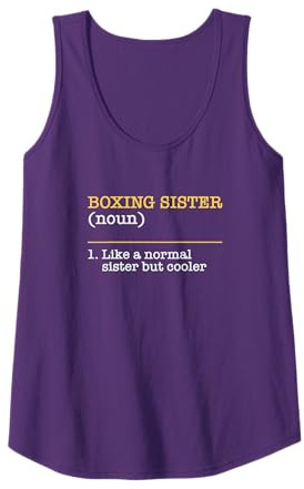 Boxing Sister Schwester Sprüche Boxing Girl MMA Kick-Boxing Tank Top
