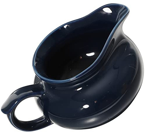 BESTonZON Terrarien Soßenkrug Sauciere Soßenkanne Keramik Milchkrug Saucen Behälter Soßiere Sauce Pitcher Saucenkännchen Soßen Becher für Küche Bratensaft Käsedip Salatdressing Blau