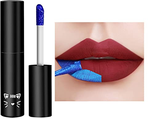 5 Colors Lip Stain Peel Off, Lipstains Lip Tint, Tear Off Lipstick Waterproof Long Lasting Peel Reveal Lip Stain, Tattoo Color Lip Gloss, Non-stick Cup Lip Tint Makeup for Women Girl(4#)