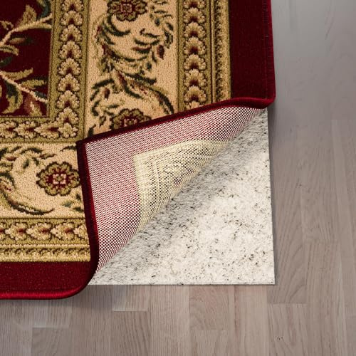Ottomanson Non Slip Rug Pad Grip 3x6 1/8 Thick, Protection for Any Flooring Surface, Keep Your Runner Rug and Area Rugs in Place, 2'7 x 6', Beige