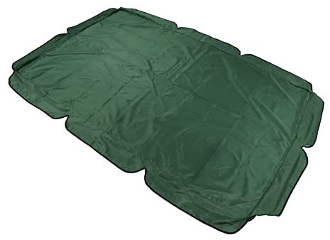 Ghzste Replacement Swing Canopy, Silver Coated Oxford Cloth, Waterproof Rocking Chair Canopy for Outdoor Garden Balcony (Dark Green)