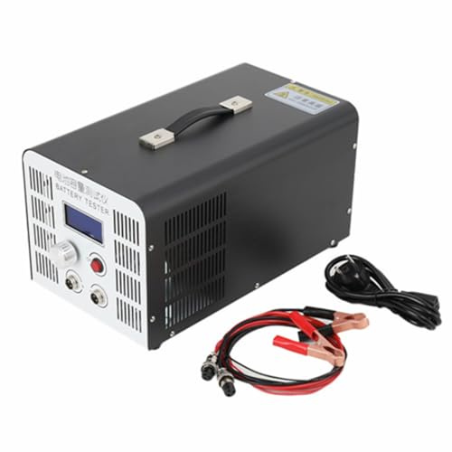 Lfhelper Batterie Kapazitätstester EBD-B10H, 12V-72V 0.5A-10A Entladung | für Blei Säure Lithium Batterie Kapazitätstester, mit Netzkabel 2 Kabelklemme, LCD Anzeige Akku Kapazität Tester