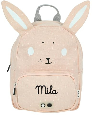 upstitch studio Kinderrucksack mit Namen Trixie Hase Small (Hase, Rucksack SMALL)
