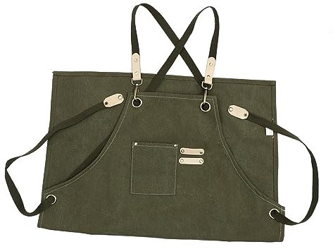 TOPBATHY Kochschürze Aus Canvas für Erwachsene Unisex für Die Küche Servieren Denim-canvas Arbeitsschürze und Bequem