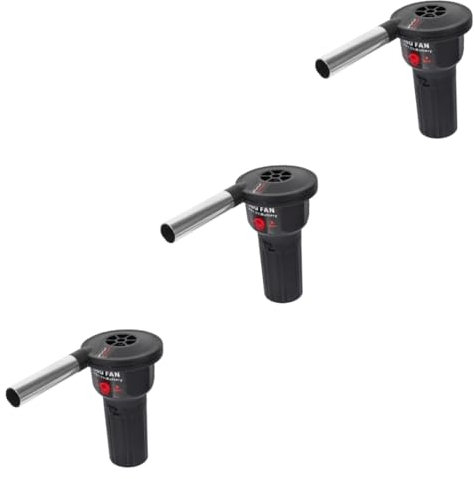 ULTECHNOVO 3stücke Tragbarer BBQ Elektro-blasgerät Für Grillanzündung Ergonomisches Design Für Schnelles Entzünden Im Freien Für Camping Und Picknick