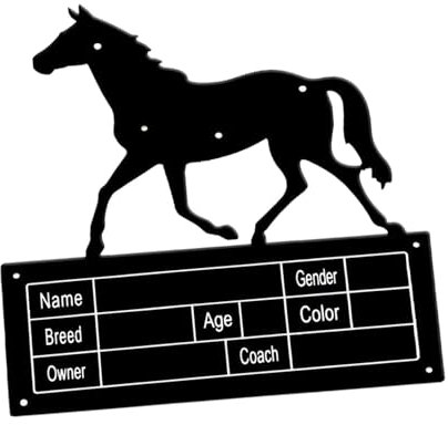 MagiDeal Namensschild für, Pferdeschild, Dekor für, Zaun, Pferdegeschenk, Namensschild für Pferde