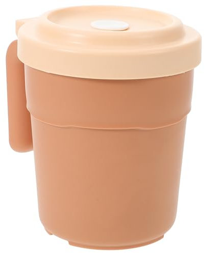 Alipis Tazza Da Caffè Lidded Coppa Con Manico Per Bevande Calde e Fredde Per Ufficio e Casa Tazza Inossidabile Con Design Elegante e Portatile