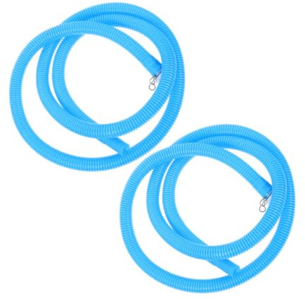 UKCOCO 2pcs Washer Inlet Hose Pe Material Extension Drain Hose Inner Easy Installation for Semi-Automatic Washing Machines