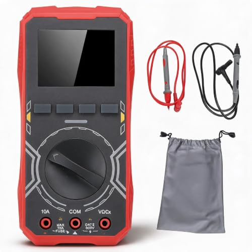 Bärbar Multimeter Oscilliscope, Auto Sömn 1MHz Bandbredd 2,5mps Provhastighet Mini Bärbar Oscilloskop för Industrin