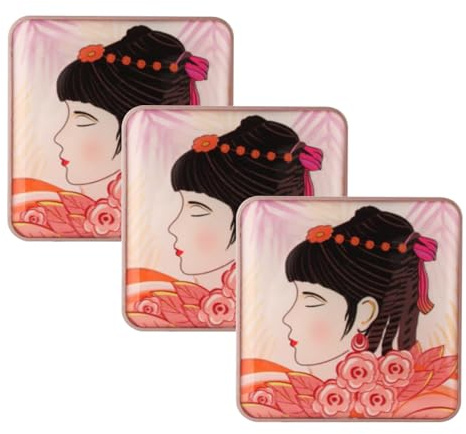 Geprägtes Make up geprägtes glattes Puder für Wangen Mädchen Gesichtspuder Gesicht Pigmente Kosmetik Bio (B One Size)