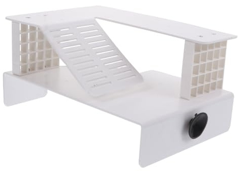 MUELODSIC Plateforme Flottante pour Tortue avec Rampe Terrasse de Double Compatible Aquarium Décorative pour Reptiles Aquatiques