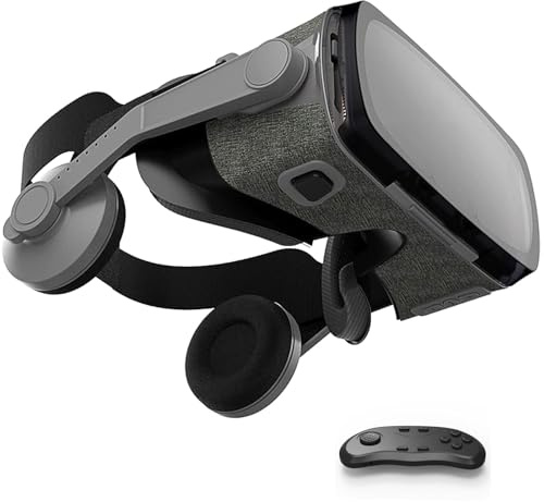 Gafas VR, Gafas de Virtual Reality 3D, VR Gafas con Controlador Bluetooth, Compatibles con Dispositivos Android y iPhone 4,7-7,2 Pulgadas, para niños y Adultos(D)