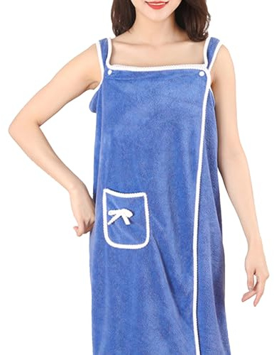 YNPQTDS Toalla de ducha, envolturas de baño para mujer, diseño de 2 botones, falda de bata de baño para dormitorio, viajes, spa, piscina, playa, sauna, baño