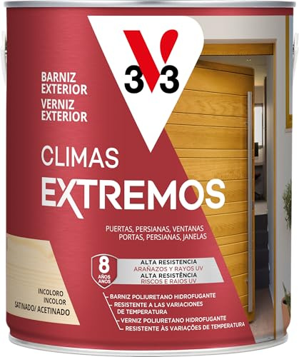 V33 Barniz Exterior Climas Extremos Satinado Incoloro 2,5L