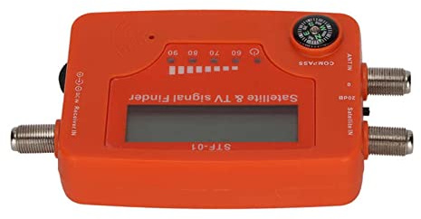 Buscador de señal TV satelital Pantalla LCD Medidor Digital con brújula Control zumbador,Alta sensibilidad