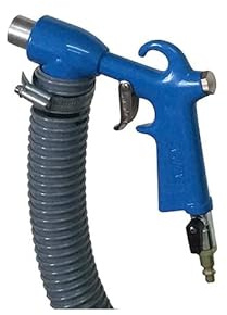 Kripxe Pistola Insufladora por Succión, Aire Comprimido, Azul, para Corcho Granulado y Aislantes