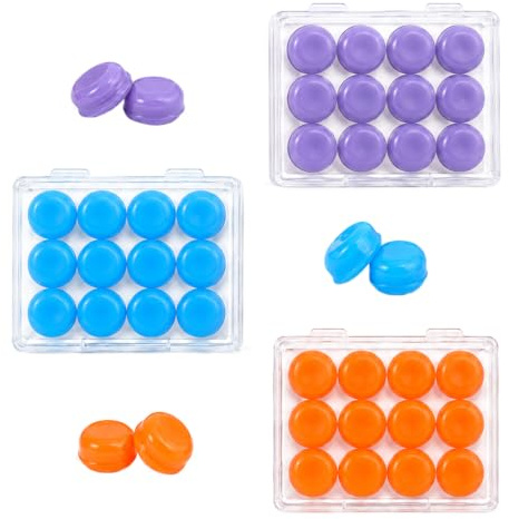 Lot De 18 Paires De Bouchons D'oreilles Pour Dormir,boule Quies Silicone,réutilisables,bouchon Oreille Piscine,adaptés AU Sommeil, À La Natation, Aux Études Et AU Travail