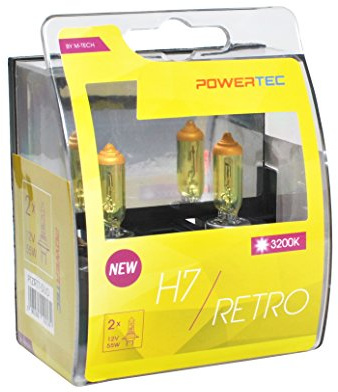 M-Tech ptzrt7 Powertec Retro H7 12 V Duo, Gold