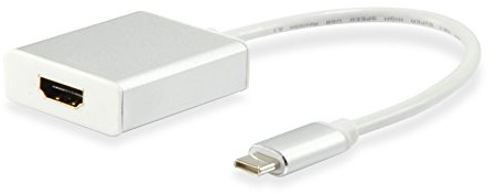 Equip 133452 cavo di interfaccia e adattatore USB Type C HDMI Bianco