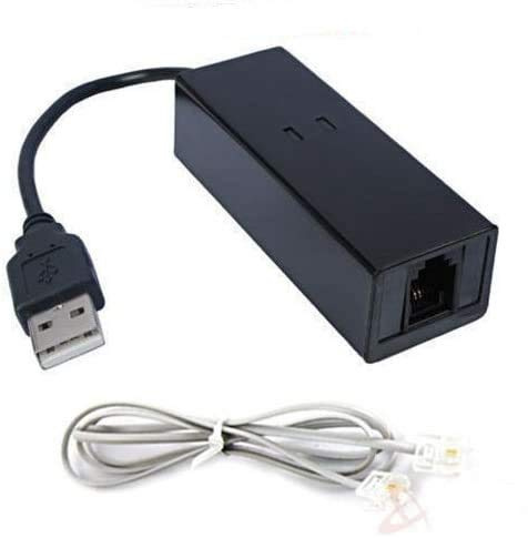 USB 56K Externes Wählfax-Daten-Modem Windows 10/8/7/XP/Vista