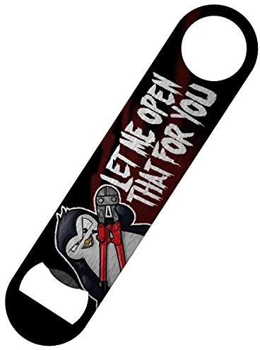Psycho Penguin Let Me Open that for You Bar Blade Bottle Opener 18x4cm