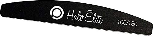 Pure Nails Halo Elite Black Moon Foam Nail Files - 100/180 Grit (Pack Of 5)