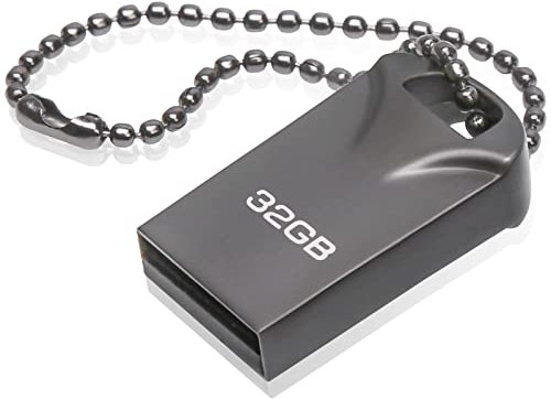 Clé USB 32 Go, Mini Clef USB 32 GB Pen Drive USB Flash Drive 32GB avec Pendentif Porte Clés pour Ordinateur Portable/PC/Voiture etc.