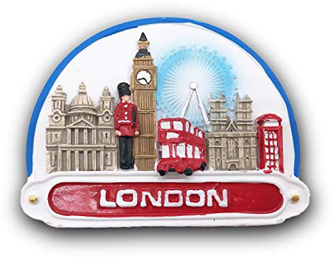 3D London England UK Kühlschrankmagnet Tourist Travel Souvenirs Handgemachte Harz Handwerk Magnetische Aufkleber Home Küche Dekoration Kühlschrankmagnet Sammlung Geschenk