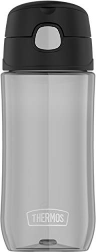 Thermos Funtainer 16 Ounce Plastic Hydration with Spout, Black