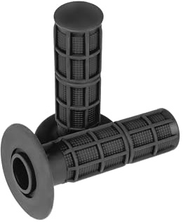 Ricambino Motorrad Lenkergriffe 1 Paar Universal Gummi Lenker Anti-Rutsch Handgriffe Farbe - Grau