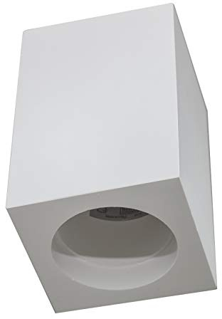 UNIVERSO Porta faretto quadrato plafoniera GU10 gesso bianco luce casa soffitto interni negozio 230V