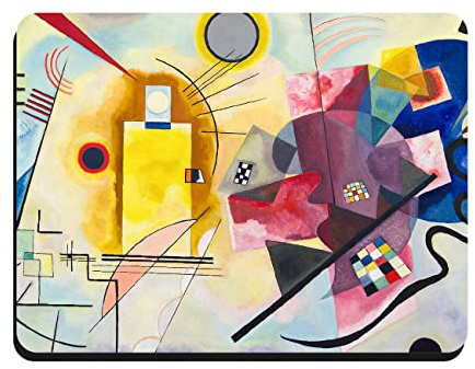 My Custom Style Tappetino Classico Neoprene#Arte-GialloRossoBlu Kandinsky# 18x22