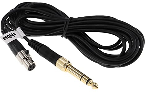 vhbw Audio AUX Kabel kompatibel mit AKG K240 MK II | K240 Studio, K271 MK II Kopfhörer - Audiokabel 3,5 mm Klinkenstecker auf 6,3 mm, 300 cm Schwarz