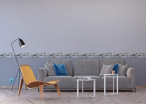 AG Design Wandbordüren Beach stones 0,14 x 5 m PVC film, self-adhesive