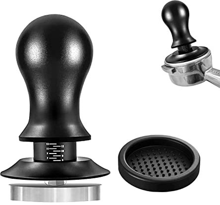 Gocoffun Espresso Tamper 53mm, 30lb Coffee Calibrated Spring Loaded Tamper with Stainless Steel Base, Barista Tools Fits for 53mm 54mm Portafilters