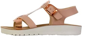 Geox J SANDAL COSTAREI GI, Sandale fille, Lt Rose/Rose Gold,