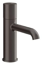 Gessi Habito Miscelatore monopulsante per lavabo, con beccuccio, senza scarico, beccuccio 131 mm, UNITO, 70002, colore: PVD